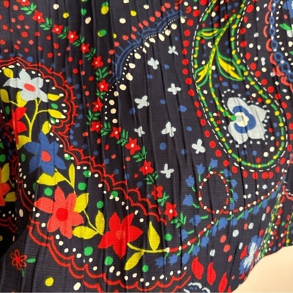 Alfred Dunner Women's Open Front Jacket in Colorful Paisley Floral Print sz 14P - Picture 4 of 13